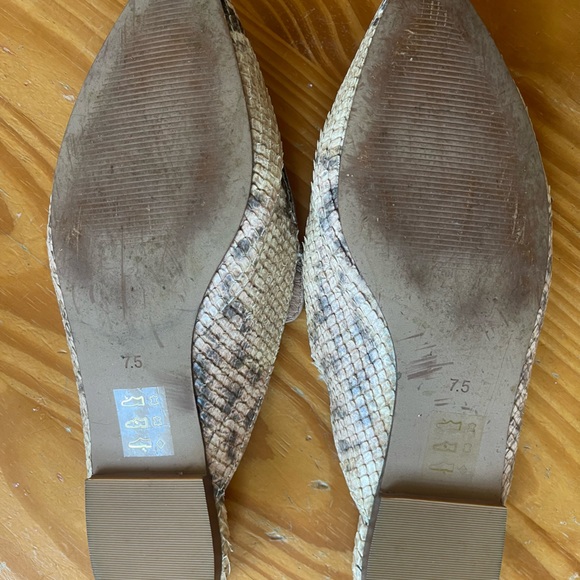 Madewell > The Frances Skimmer Mule in Snake Embossed Leather > 7.5 - Picture 5 of 7